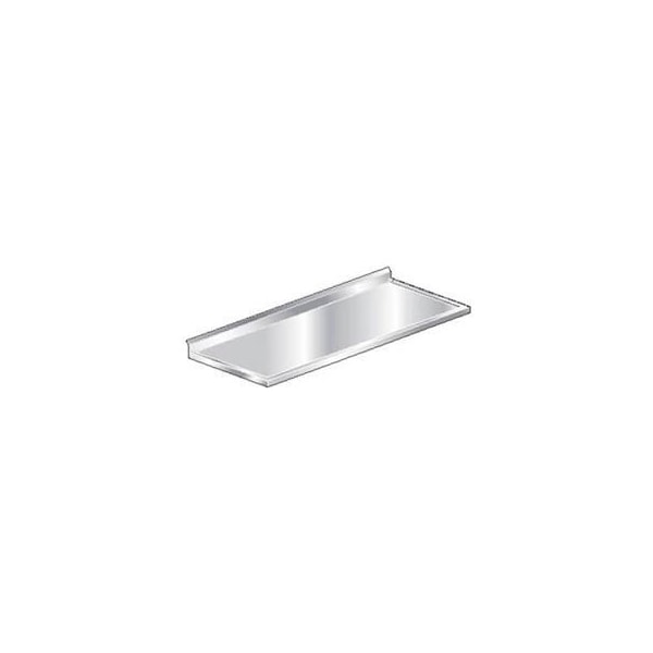Aero Aero Manufacturing Countertop, 304 Stainless Steel V-Edge, 4" Backsplash, 72"W x 24"D 3TCBV-2472 - main